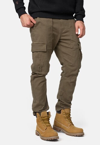 Regular Jeans cargo ' Walsh ' INDICODE JEANS en vert