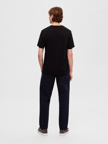 SELECTED HOMME T-Shirt 'ASPEN' in Schwarz