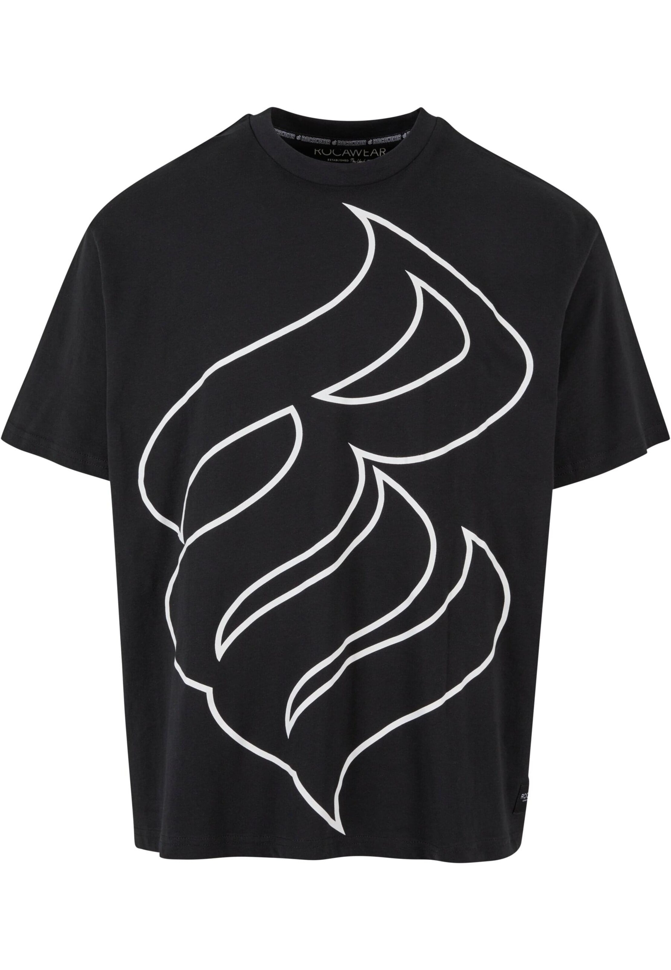 ROCAWEAR Μπλουζάκι σε μαύρο: μπροστά