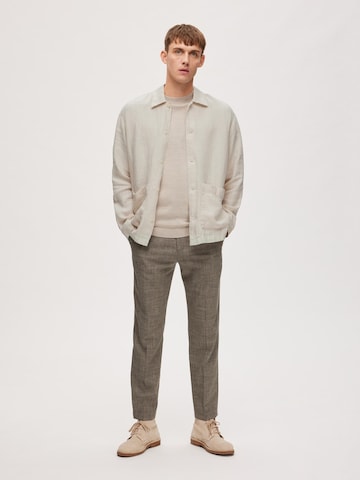 SELECTED HOMME - regular Pantalón de pinzas 'Oasis' en gris