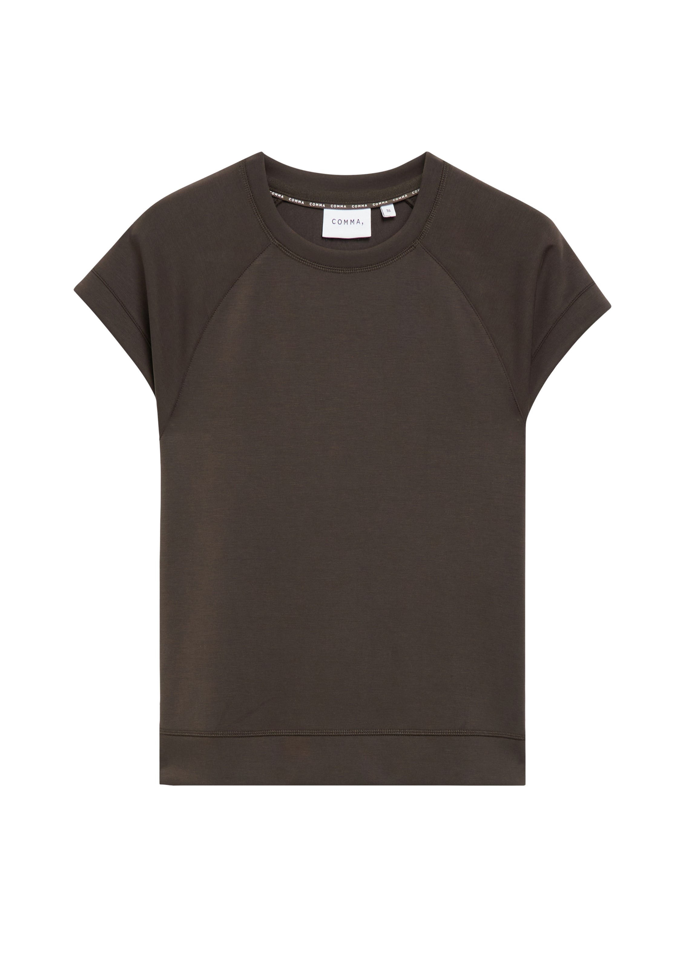 COMMA Sweatshirt in Bruin: voorkant