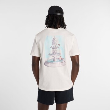 T-Shirt 'Fountain' new balance en blanc : devant