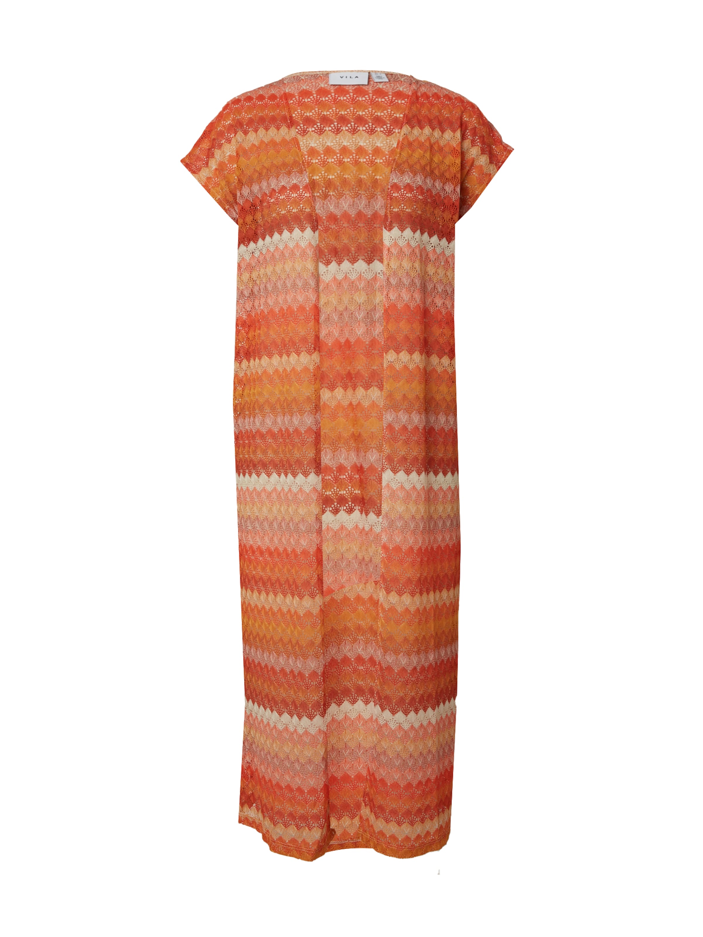 Geacă tricotată 'JOE' de la VILA pe portocaliu: față