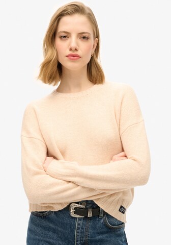 Superdry Pullover 'ESSENTIAL' in Beige: Vorderseite