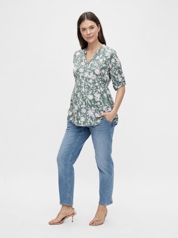 MAMALICIOUS Blouse 'Thea' in Groen: voorkant