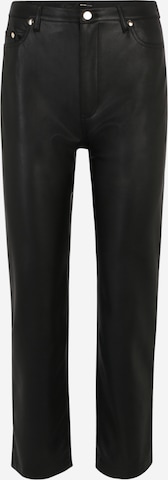 Wide leg Pantaloni de la River Island Petite pe negru: față