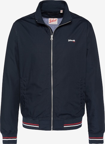 Veste mi-saison Schott NYC en bleu : devant