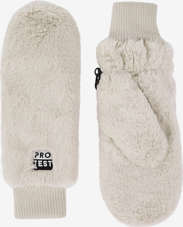 PROTEST Athletic Gloves 'PRTMarcy' in White: front