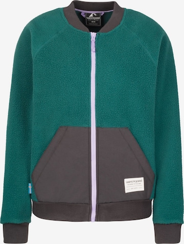 WESTFJORD Fleece Jacket in Green: front