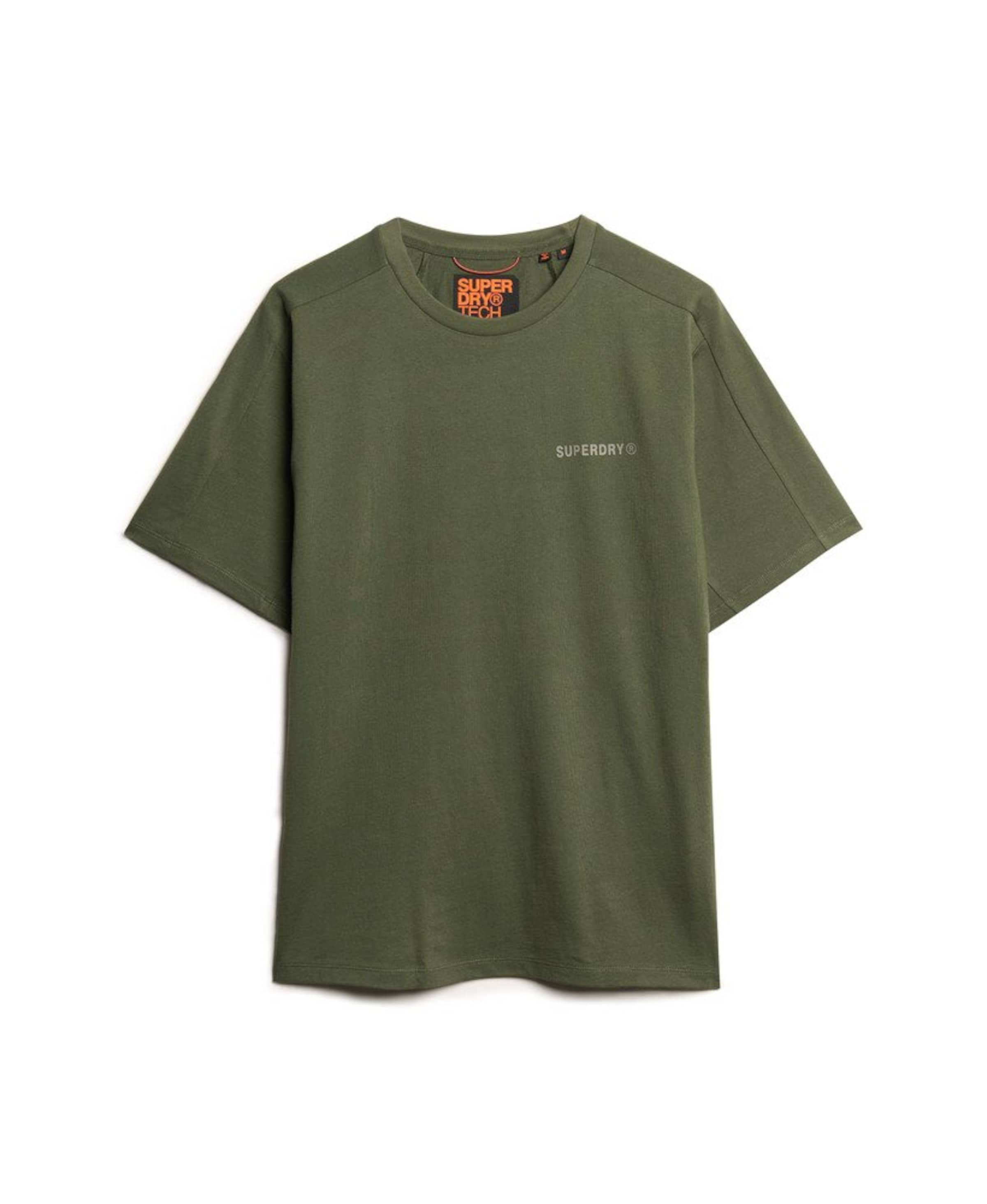 T-Shirt Superdry en vert : devant