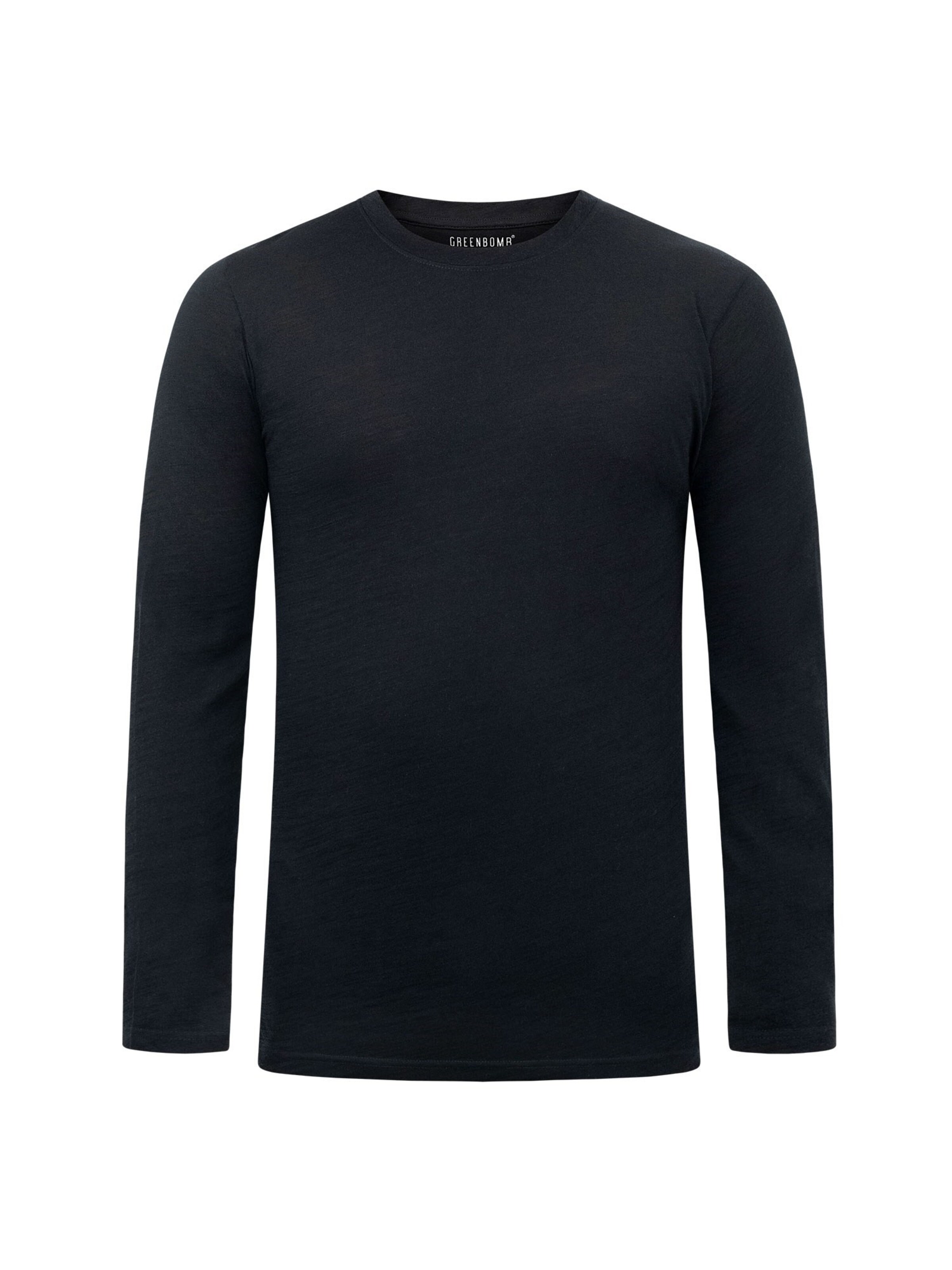GREENBOMB Performance shirt ' Basic Base ' in Black: front