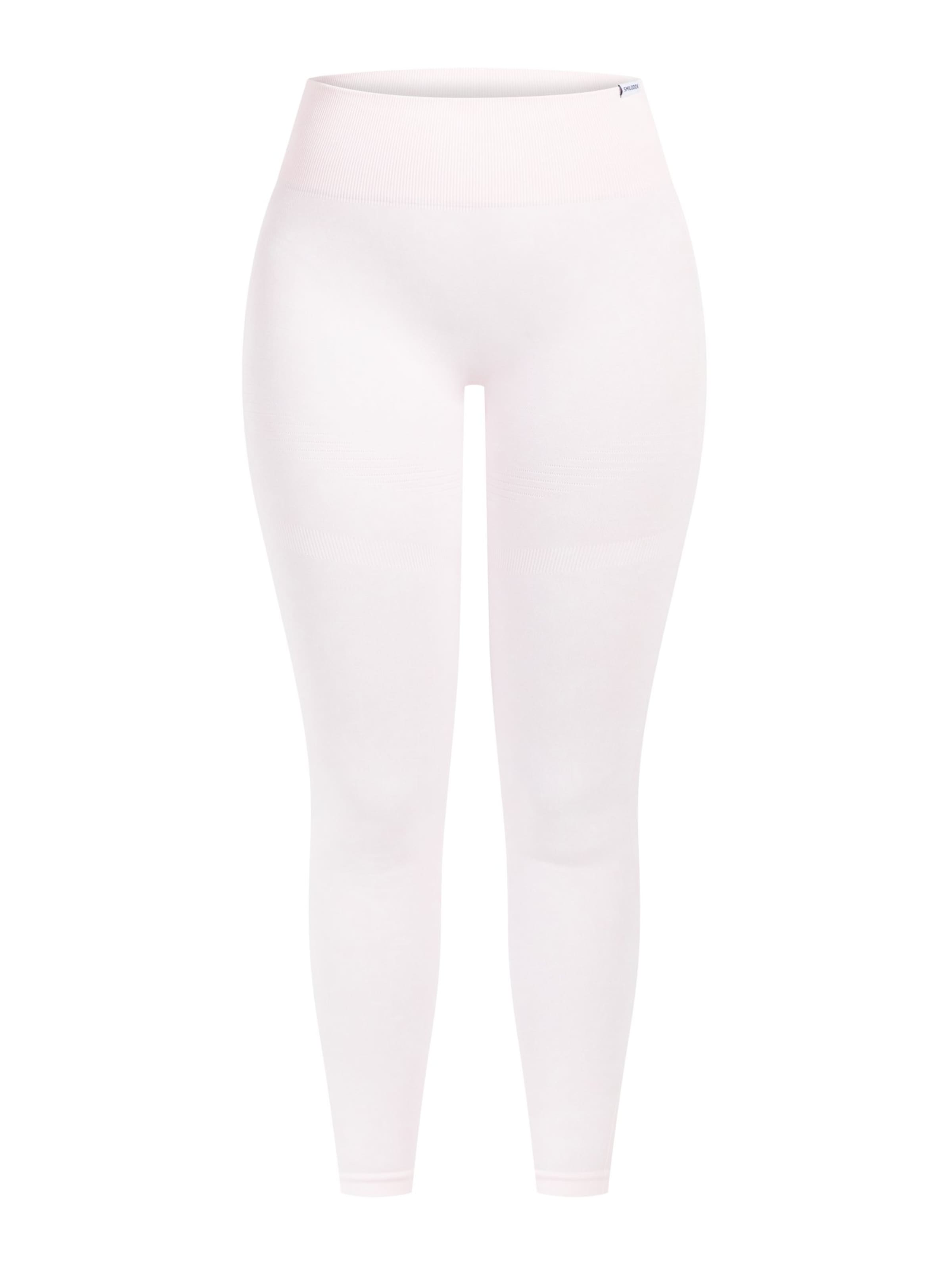 Smilodox Leggings 'Yune' in Wit: voorkant