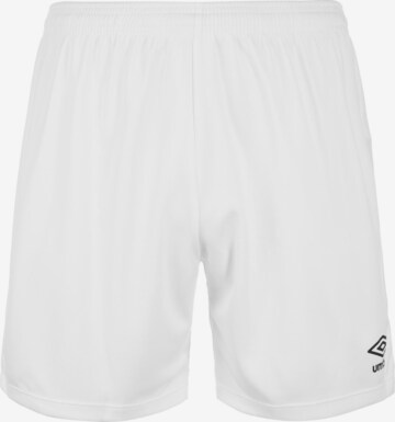 UMBRO Regular Workout Pants 'Club II' in White: front