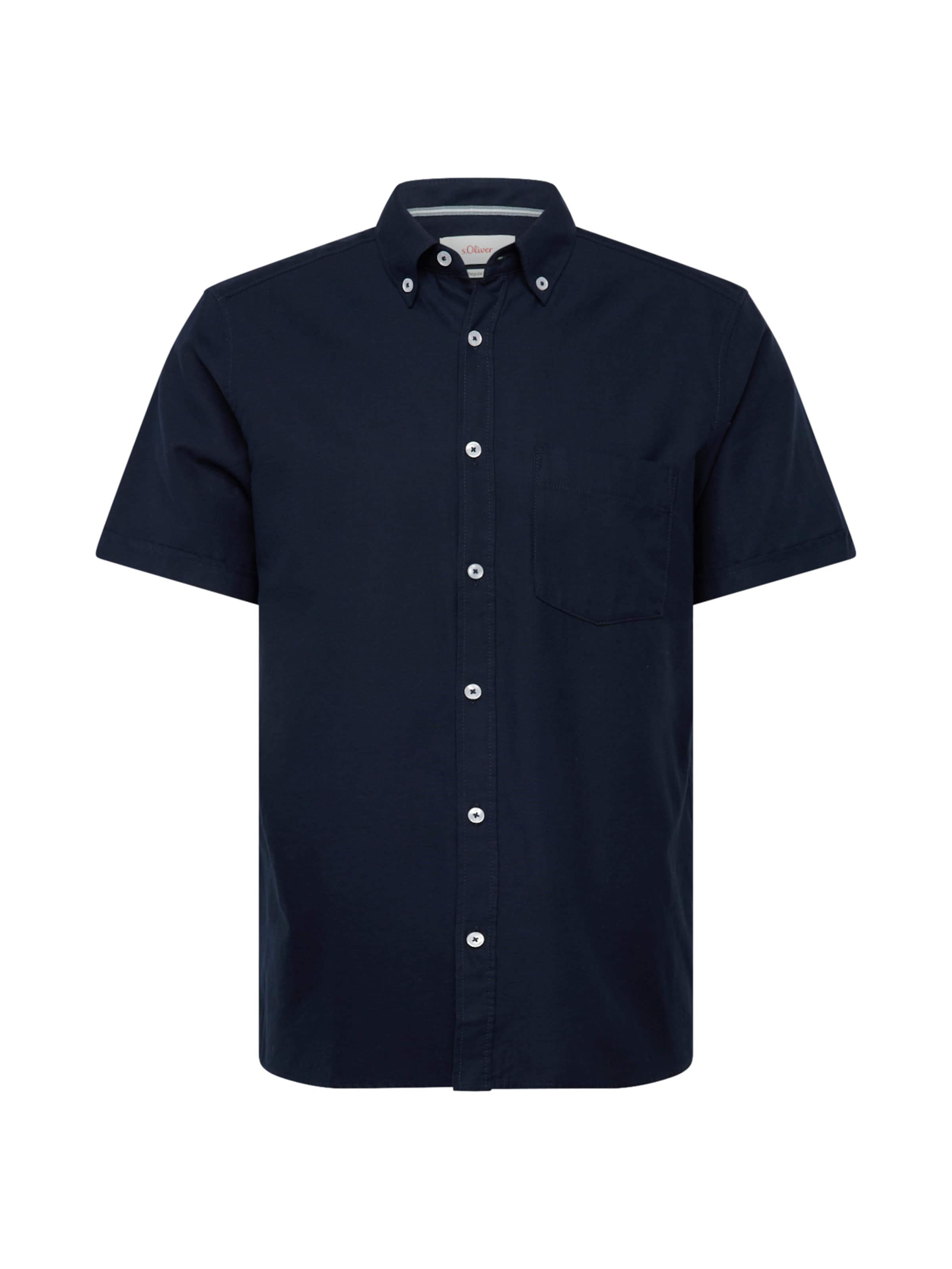 s.Oliver Regular fit Overhemd in Blauw: voorkant