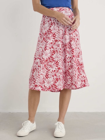 Seasalt Cornwall Rok 'Rose' in Rood: voorkant