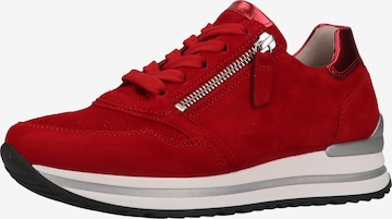 GABOR Sneakers laag in Rood: voorkant