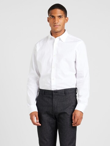 Comfort fit Camicia 'JPRBLABUSHWICK STANLEY' di JACK & JONES in bianco: frontale