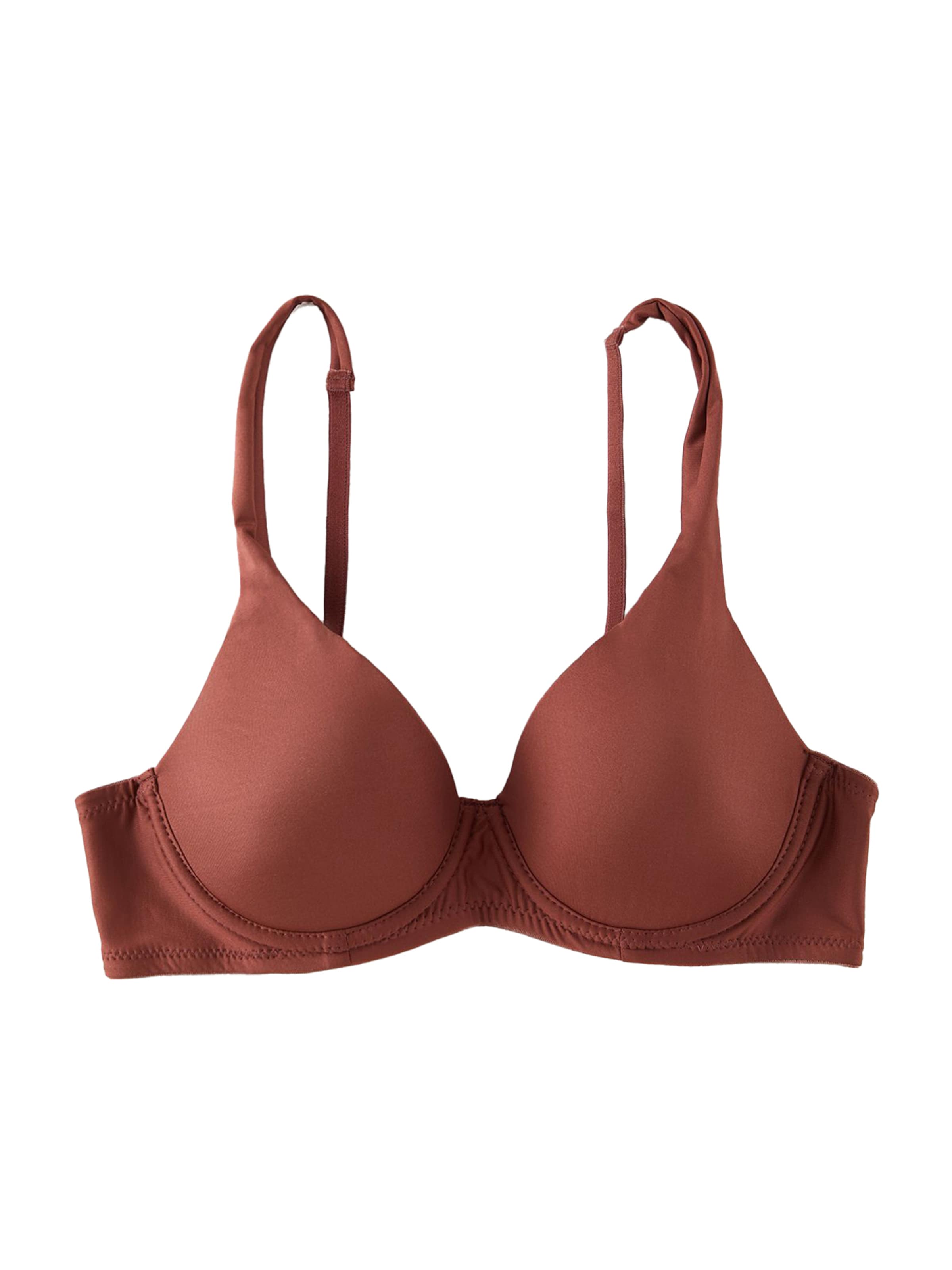 Trendyol Бюстгальтер под футболку Бюстгальтер в Коричневый: спереди