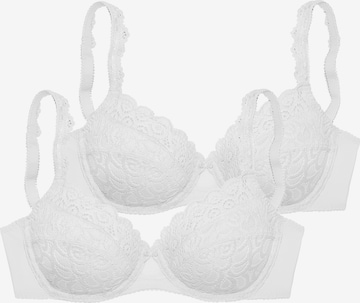 Balconnet Soutien-gorge PETITE FLEUR en blanc : devant