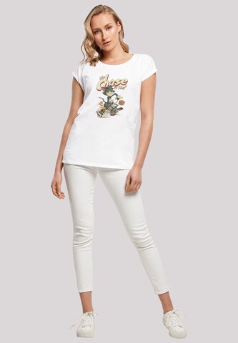 F4NT4STIC Shirt 'Tom And Jerry The Chase Is On' in Wit
