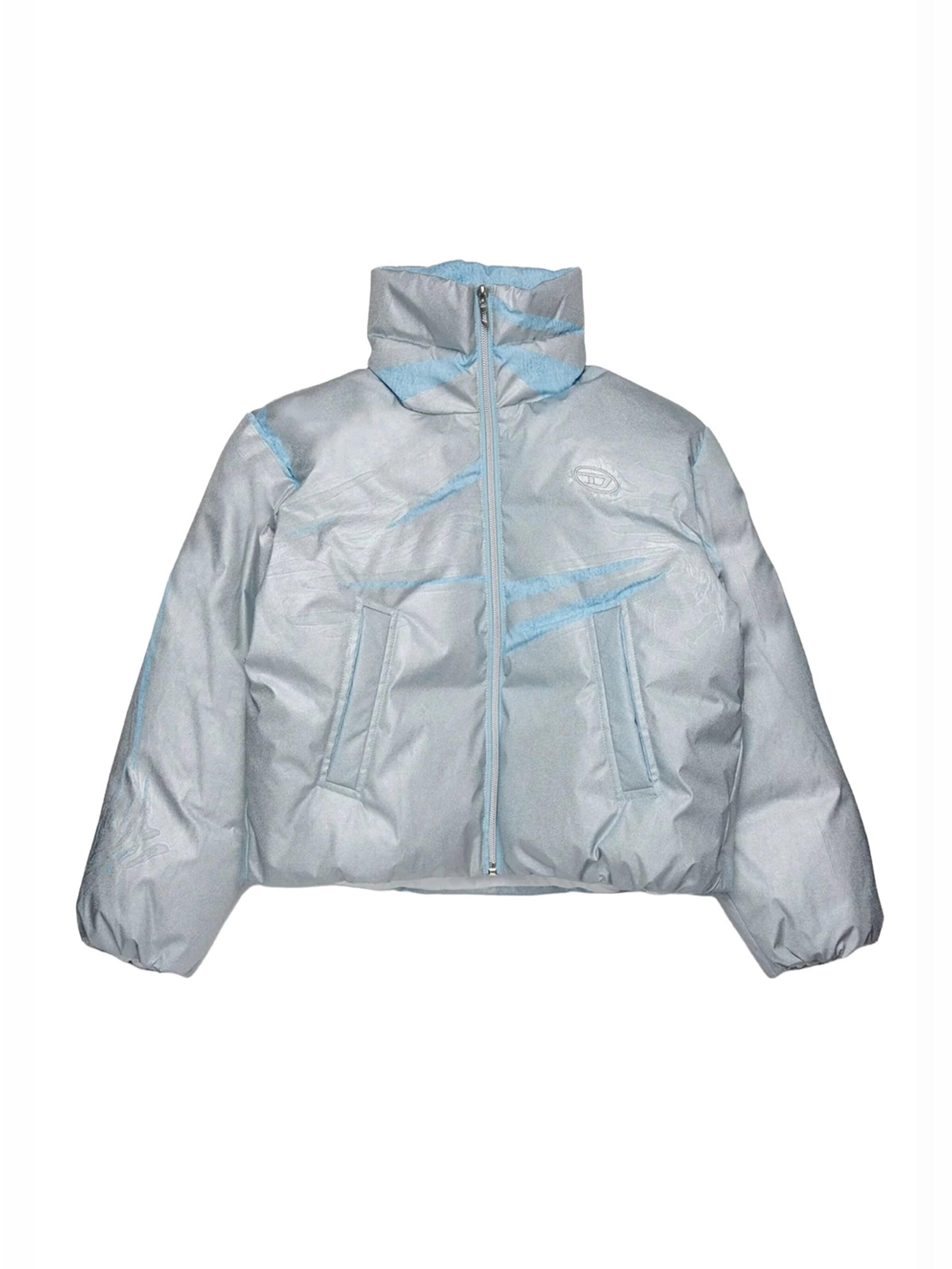 DIESEL Winterjas in Zilver: voorkant