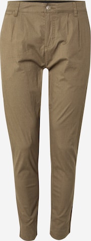 Regular Pantalon chino 'Fjern' INDICODE JEANS en vert : devant