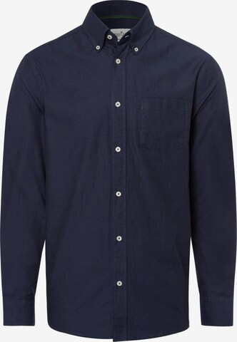 Cross Jeans Regular fit Button Up Shirt ' 35451 ' in Blue: front