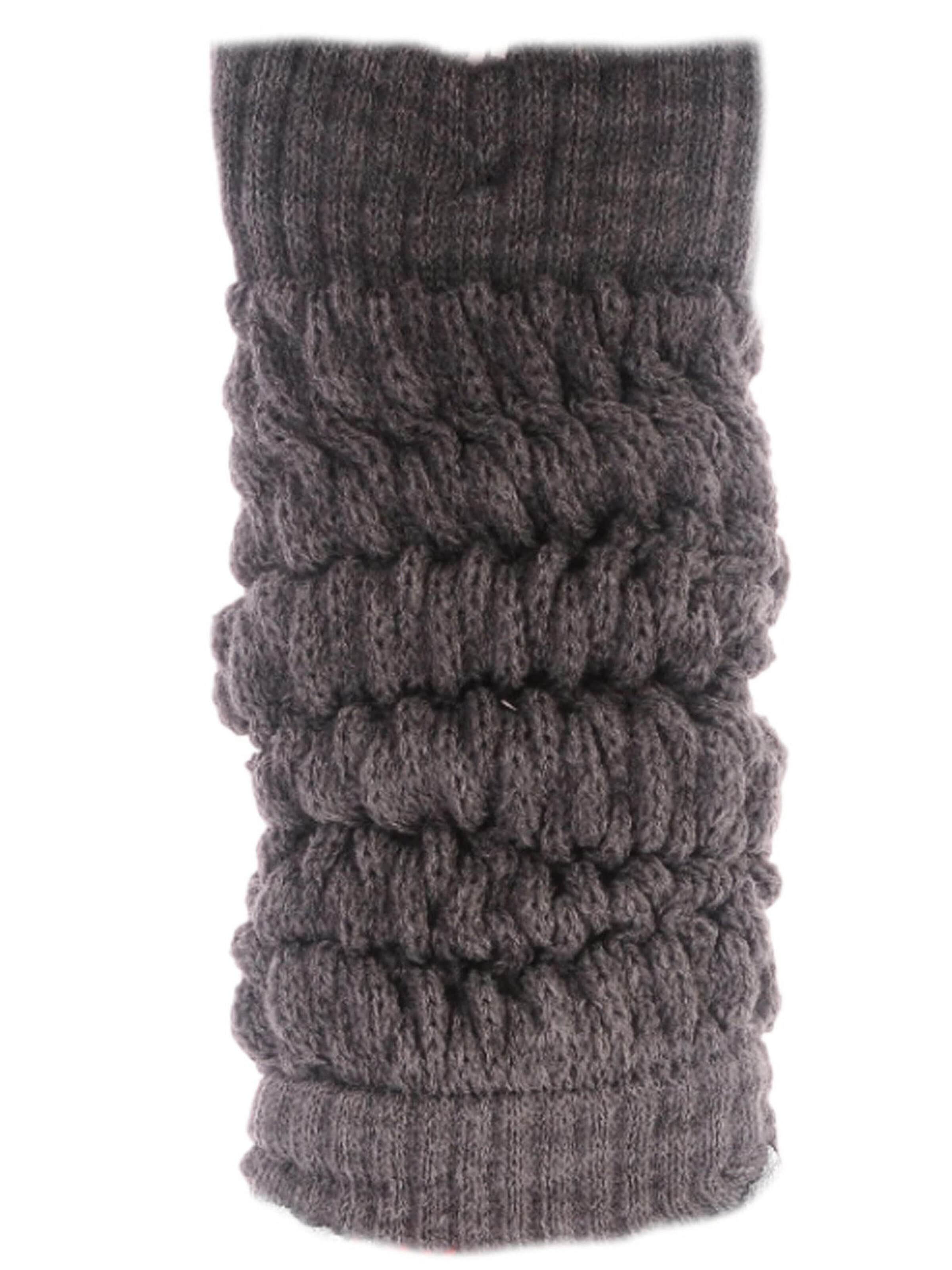 La Bortini Leg Warmers in Grey: front