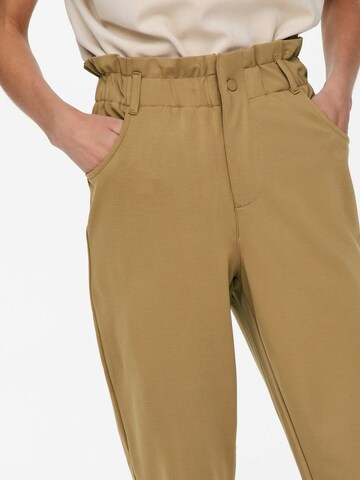 ONLY Tapered Trousers 'POPTRASH-OVA' in Brown