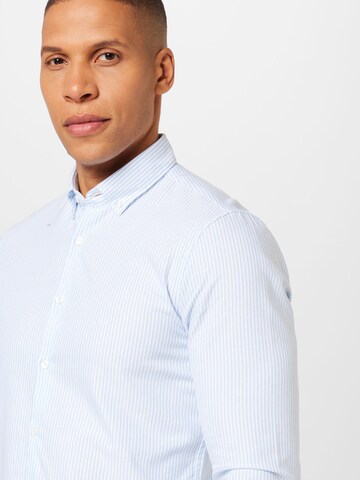 Calvin Klein Slim fit Zakelijk overhemd in Blauw