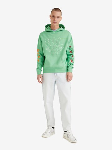 Desigual Sweatshirt 'Fix' in Green