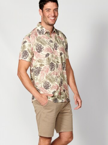 KOROSHI Regular Fit Hemd in Grün