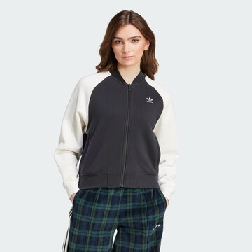 ADIDAS ORIGINALS Bluza rozpinana 'Adicolor Classics' w kolorze czarny: przód