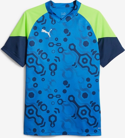 PUMA Sportshirt 'IndividualCUP' in blau / navy / limette / weiß, Produktansicht