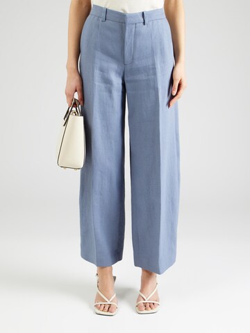 DRYKORN Wide leg Pants 'Desk' in Blue: front