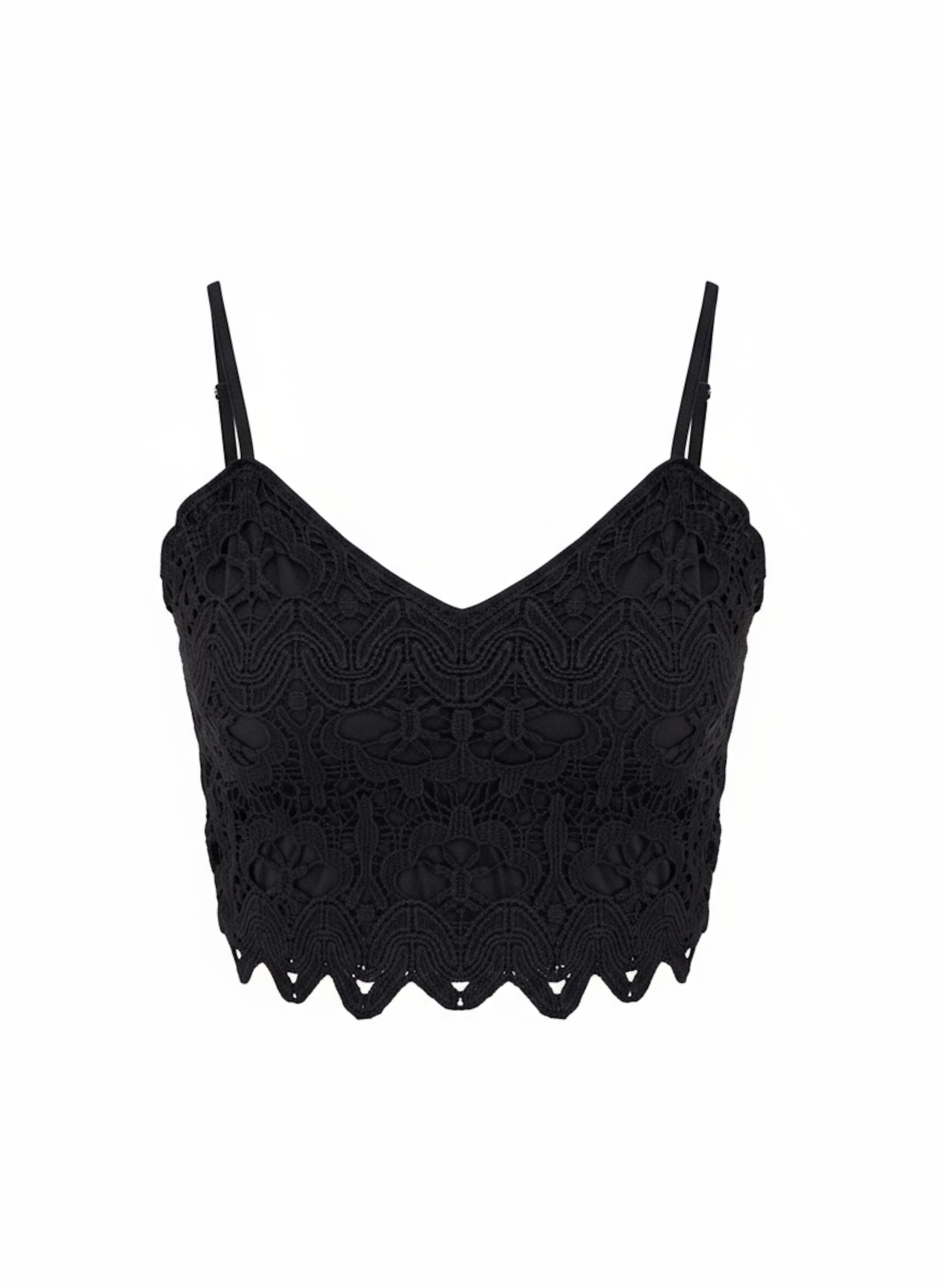 studioselect Τοπ 'Cassidy' σε μαύρο: μπροστά