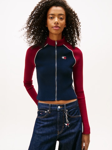Tommy Jeans Πλεκτή ζακέτα σε μπλε: μπροστά