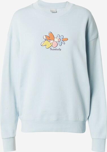 Iriedaily Sweater majica u golublje plava / žuta / narančasta / bijela, Pregled proizvoda