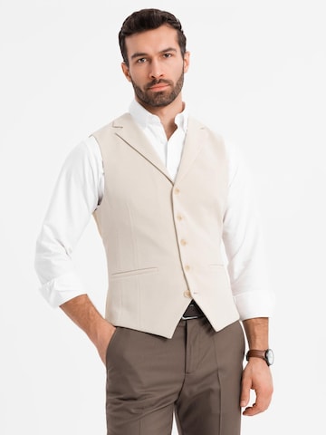 Ombre Gilet '0145' in Beige: voorkant