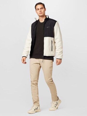 JACK & JONES Fleecejakke 'Blake' i beige