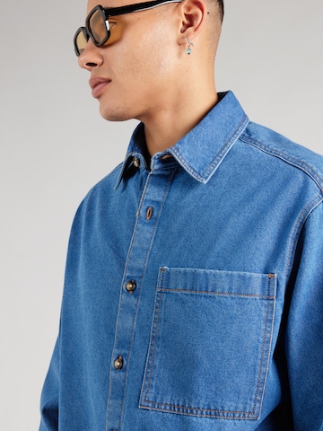 TOPMAN Regular fit Button Up Shirt in Blue