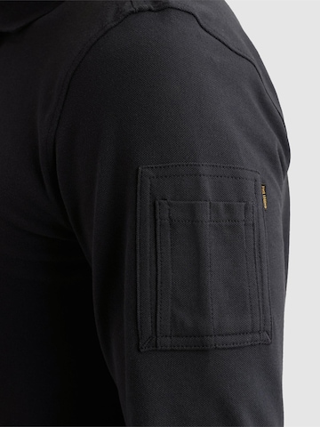 Pull-over 'American Classic polo shirt with long sleeves and flight pocket' PME Legend en bleu