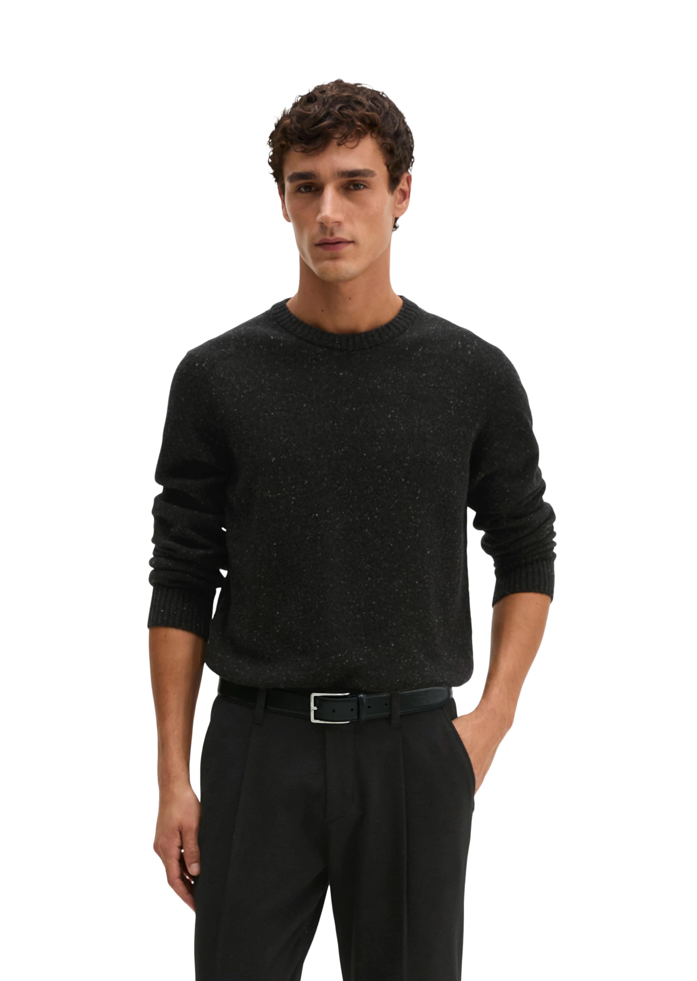 Marc O'Polo Pullover in Schwarz: Vorderseite