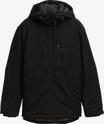 TOM TAILOR DENIM Between-season jacket in Black: front