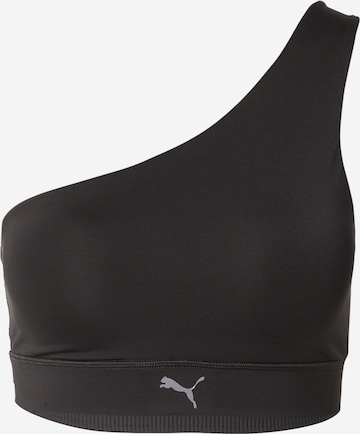PUMA Bygelfri Sportbehå 'PWRSHAPE' i svart: framsida