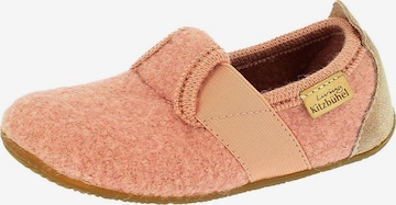 Living Kitzbühel Hausschuh 'T-Modell Schurwolle' in Orange: Vorderseite