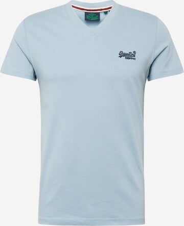 Superdry T-Shirt 'Essential' in Blau: predná strana