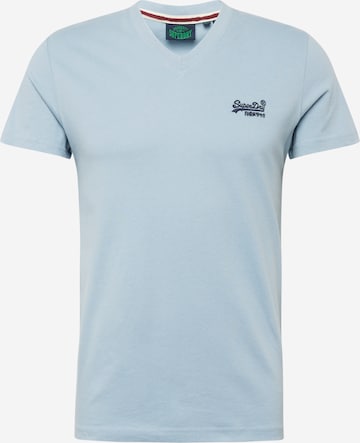 T-Shirt 'Essential' Superdry en bleu : devant