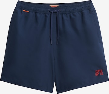 Shorts de bain 'Essential' Superdry en bleu : devant