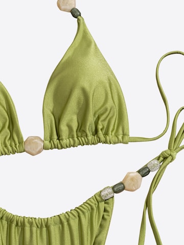 Magicshe Triangle Bikini in Green